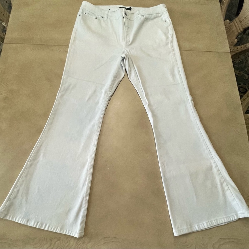 Ralph Lauren White Flared  Jeans Size 16